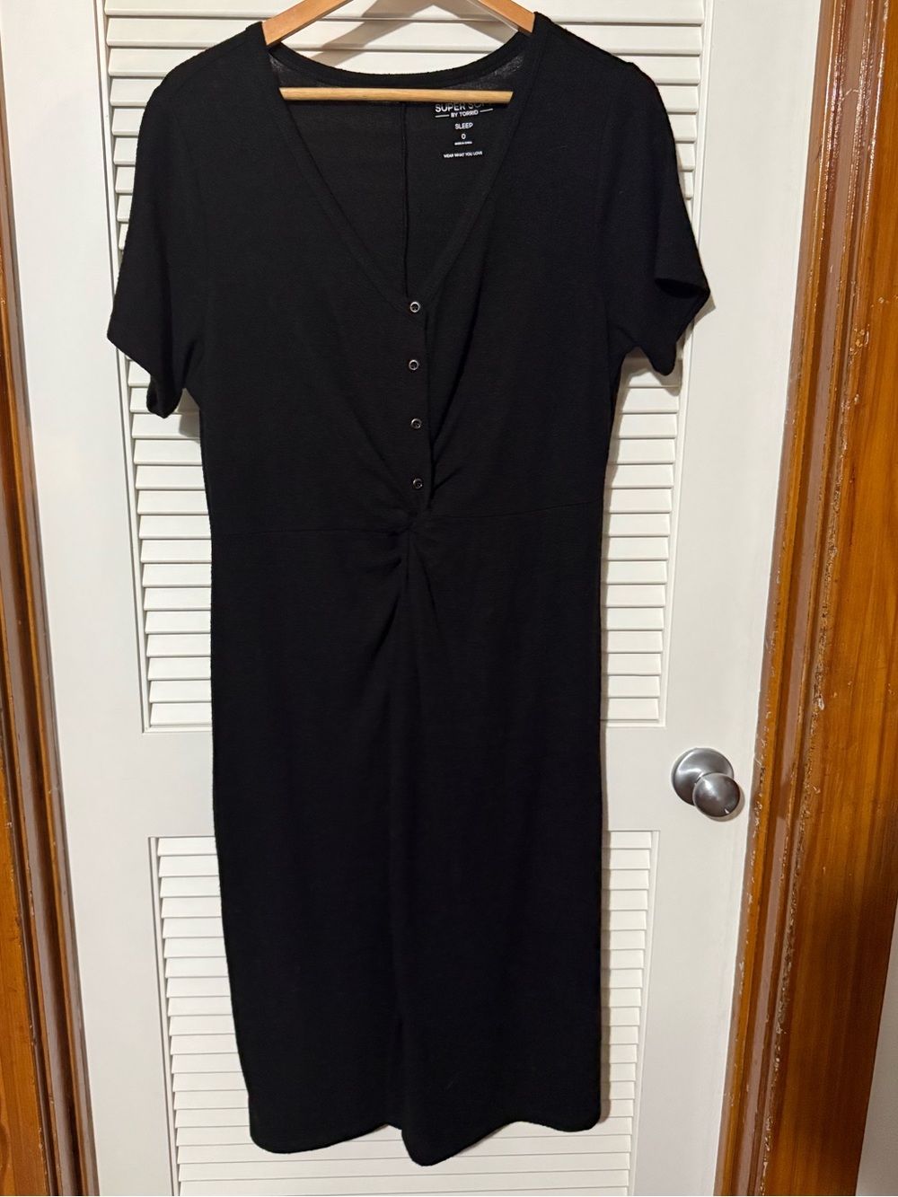 Torrid Black V-Neck Loungewear Dress *Size 12*